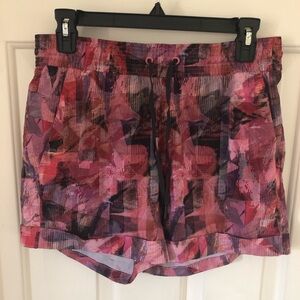 Lululemon Spring Break Away Shorts Sun Dazed Multi Pink Size 8